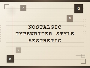Vintage Typewriter Aesthetic: Nostalgic Style and Design Inspiration